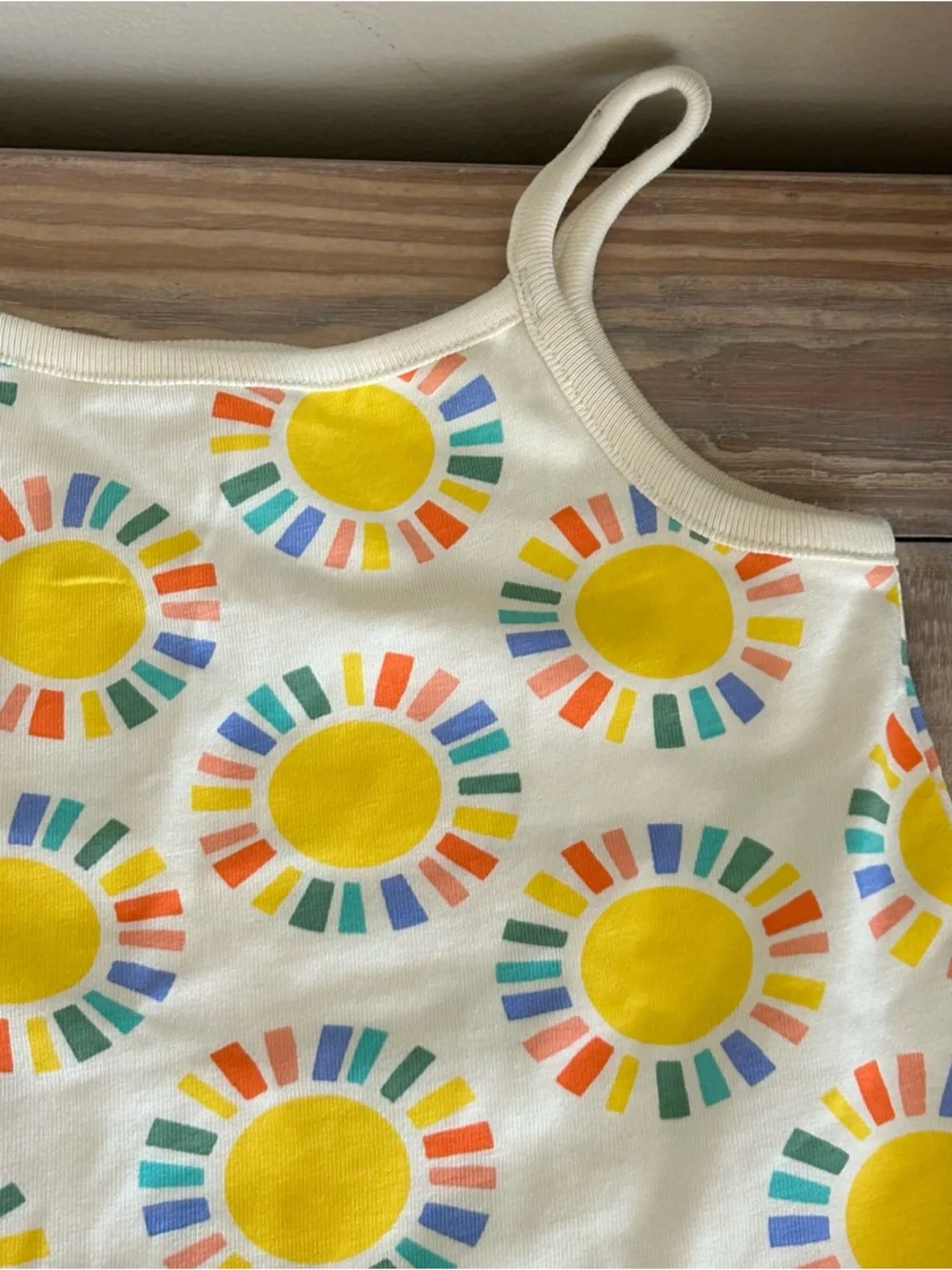 Hanna Andersson Sunburst Print Toddler Flounce Tank Dress ☀️🆕 - Picture 4 of 6